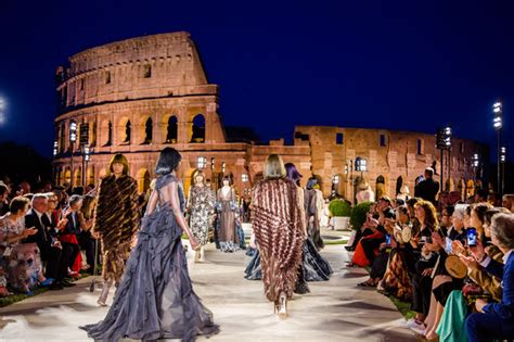 fendi fashion show at the colosseum|fendi's dresses.